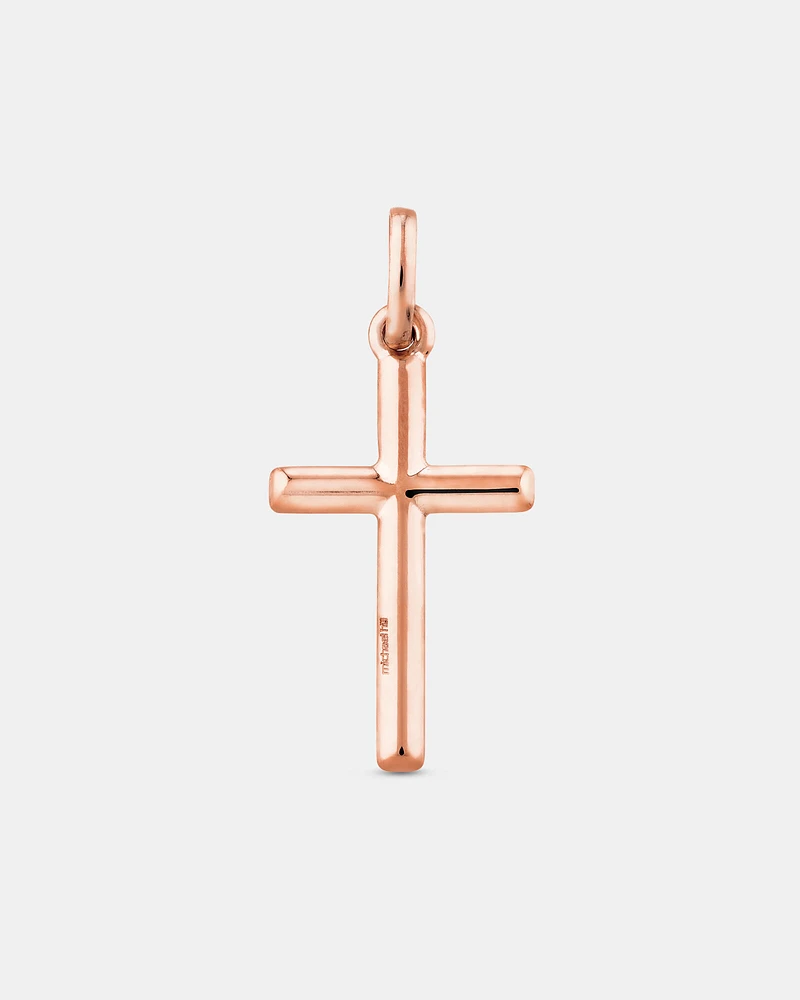 Cross Pendant in 10kt White Gold