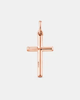 Cross Pendant in 10kt White Gold