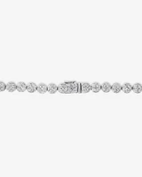 Bracelet de tennis en grappe de 9 diamants de 5,02 carats TW en or blanc 14 ct
