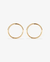 14mm Sleeper Earrings in 10kt Yellow Gold