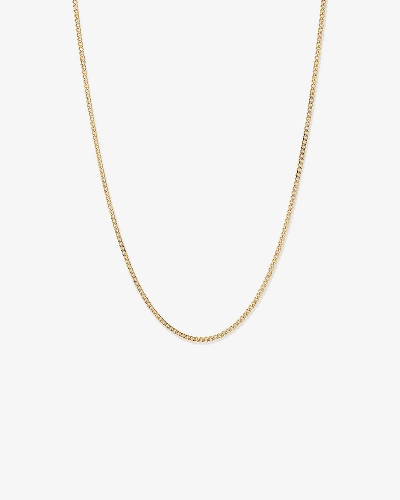 Chaîne Forçat Semi-Solide Facettée en Or Jaune 10 ct, 50 cm (20 po), 2,95 mm de Largeur