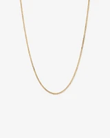 50cm (20") 2.95mm Width Semi Solid Diamond Cut Curb Chain in 10kt Yellow Gold