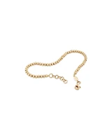 19cm (7.5") 2.5mm-3mm Width Bead Bracelet in 10kt Yellow Gold