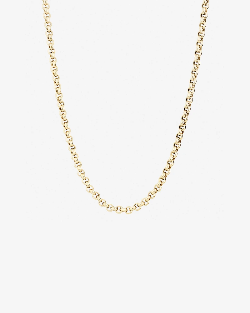 45cm (18") 5mm-5.5mm Width Hollow Belcher Chain in 10kt Yellow Gold