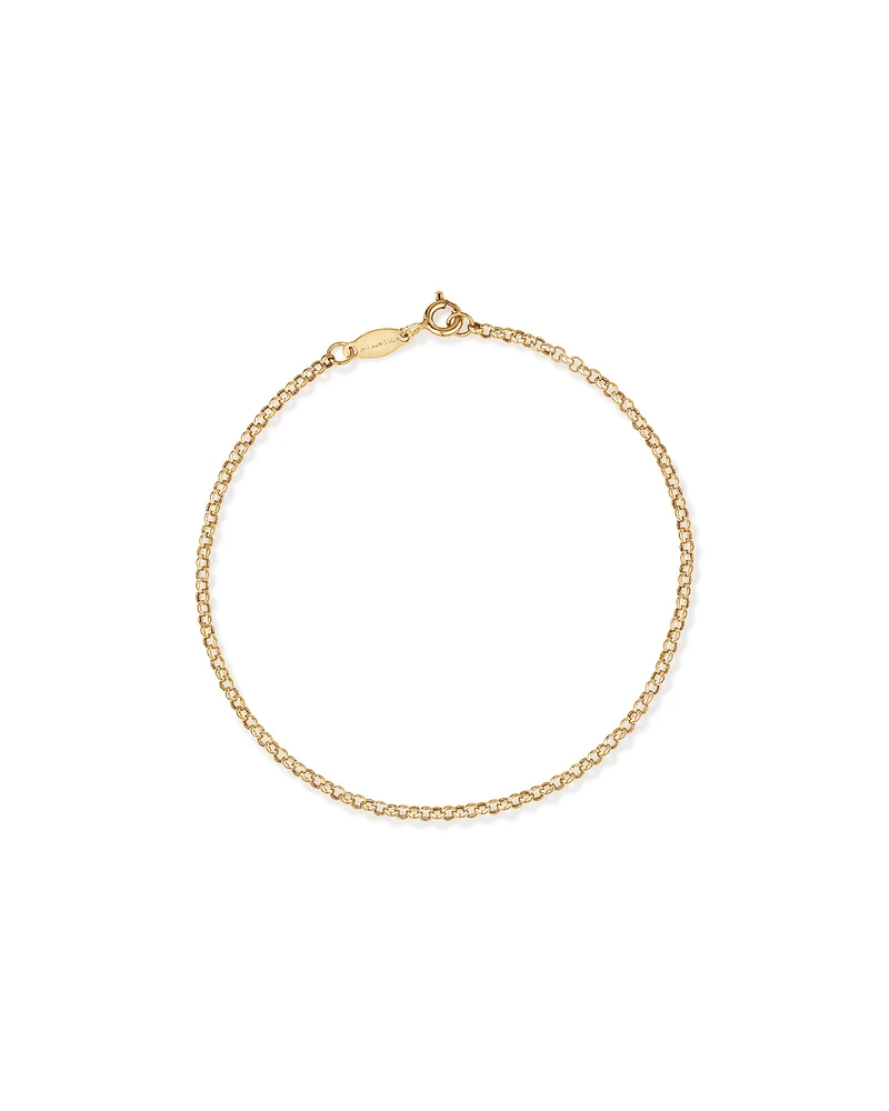 19cm (7.5") 2mm-2.5mm Width Belcher Bracelet in 10kt Rose Gold
