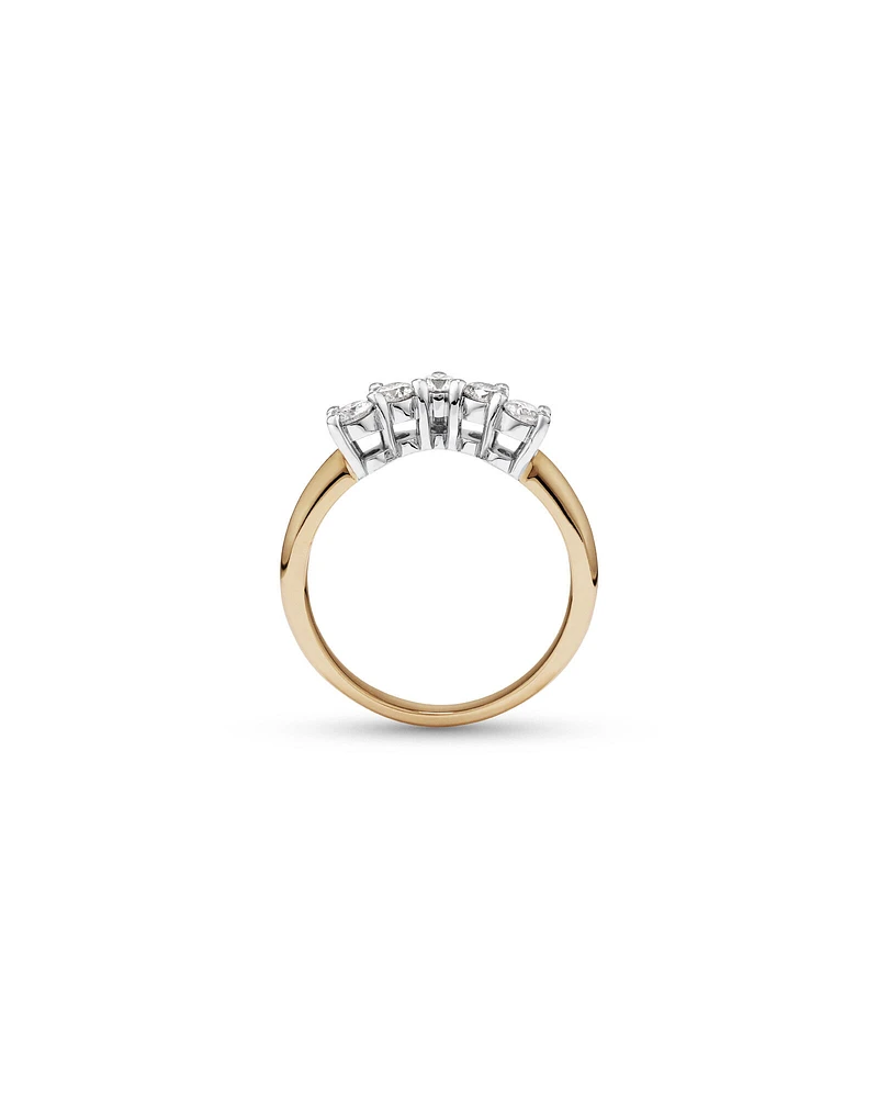 Wedding Ring with 1/2 Carat TW of Diamonds in 14kt Yellow & White Gold