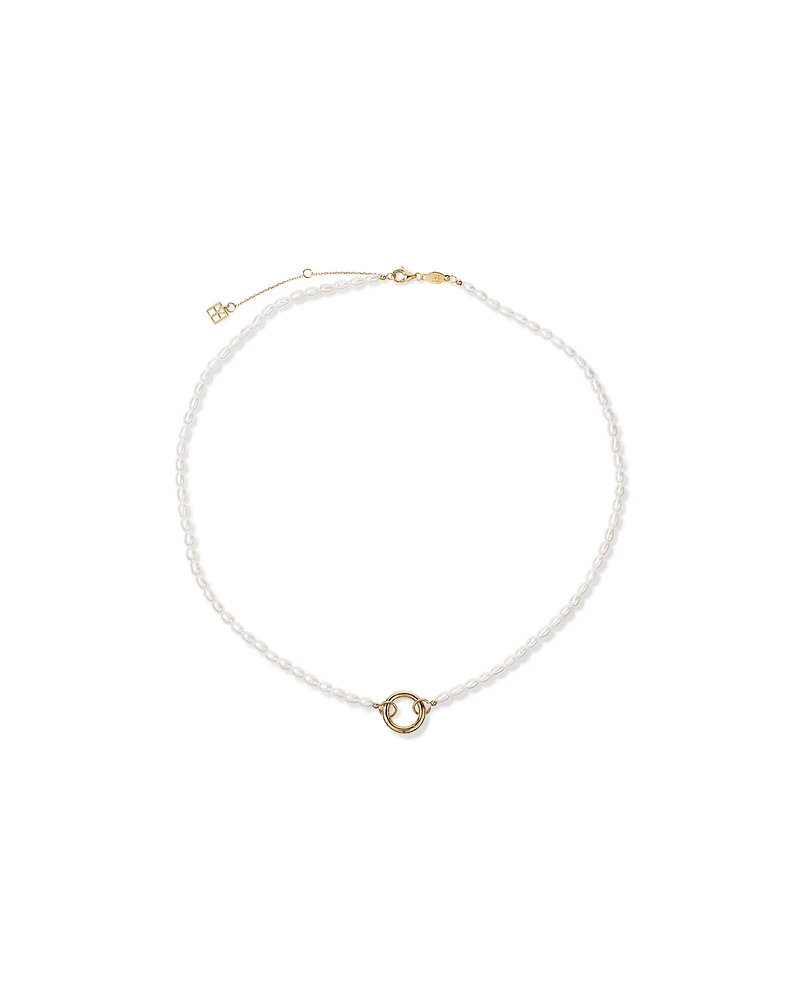 45cm (18") Cultured Freshwater Pearl Open Chain Necklace in 10kt Yellow Gold