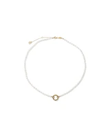 45cm (18") Cultured Freshwater Pearl Open Chain Necklace in 10kt Yellow Gold