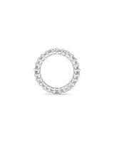 3.50 Carat TW Emerald Cut Laboratory-Grown Diamond Eternity Ring in 14kt White Gold
