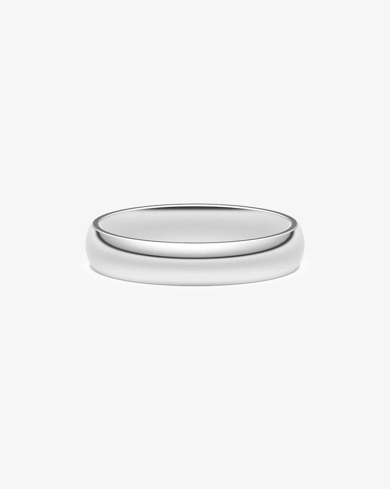 5mm High Domed Wedding Band 10kt Yellow Gold