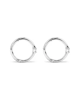 Diamond Accent Sleeper Earrings in 10kt White Gold