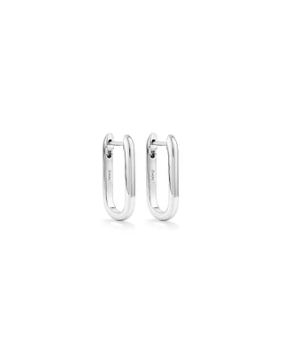 Anneaux courts trombone en argent