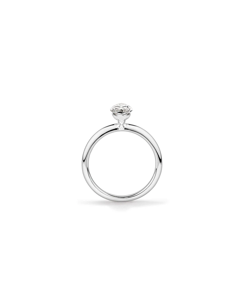 1.25 Carat TW Marquise Laboratory-Grown Diamond Solitaire Engagement Ring in 14kt White Gold