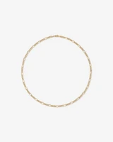 50cm (20") Hollow Figaro Chain in 10kt Yellow Gold