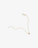 19cm Heart Slider Bracelet in 10kt Yellow Gold