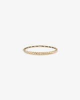 Diamond-Cut Crossaint Bangle in 10kt Yellow Gold