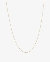 50cm (20") Station Ball and Curb Chain in 10kt Yellow Gold