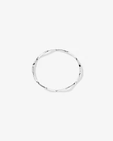 Wave Bangle in Sterling Silver
