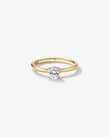 0.50 Carat TW Round Brilliant Diamond Solitaire Engagement Ring in 14kt Yellow and White Gold