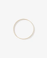 65mm (2.5") 7.3mm Width Solid Round Bangle in 10kt Yellow Gold