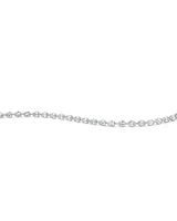 Pear Shaped Cubic Zirconia Bezel Set Tennis Bracelet in Sterling Silver
