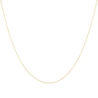 45cm (18") 0.8mm Cable Chain in 10kt Yellow Gold