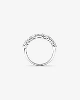 7 Stone Claw Wedding Ring with 1.61 Carat TW of Diamonds in 14kt White Gold