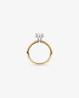2.00 Carat TW Pear Cut Laboratory-Grown Diamond Solitaire Engagement Ring in 14kt Yellow and White Gold