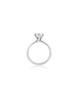 Certified Solitaire Engagement Ring with A 1 1/2 Carat TW Diamond in 18kt White Gold