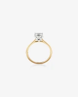 Evermore Certified Solitaire Ring With 1 Carat TW Diamond In 14kt White Gold