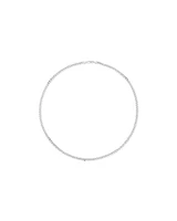 55cm (22") 4.30mm Width Bevelled Curb Chain Necklace  in Sterling Silver