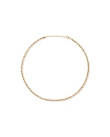 50cm (20") 4.4mm Width Hollow Rope Chain in 10kt Yellow Gold