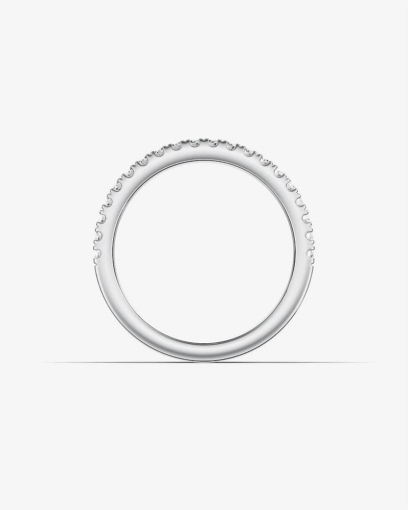 Wedding Band with Carat TW of Diamonds in 14kt White Gold