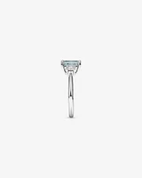 Ring with Aquamarine & 0.40 Carat TW of Diamonds in 10kt White Gold