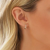 Huggies with Carat TW of Diamonds in 10kt Yellow Gold