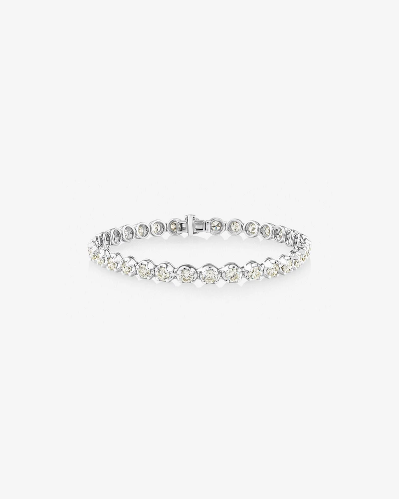 6.00 Carat TW Diamond Tennis Bracelet in 14kt White Gold