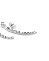 Drop Earrings with 1.00 Carat TW of Diamonds in 18kt White Gold
