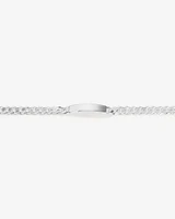 21cm (8.5") Identity Bracelet in Sterling Silver