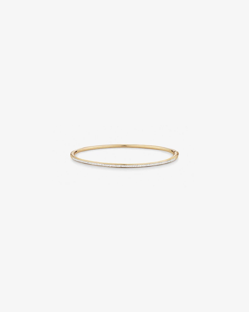 Bangle with 0.25 Carat TW of Diamonds in 10kt Yellow Gold