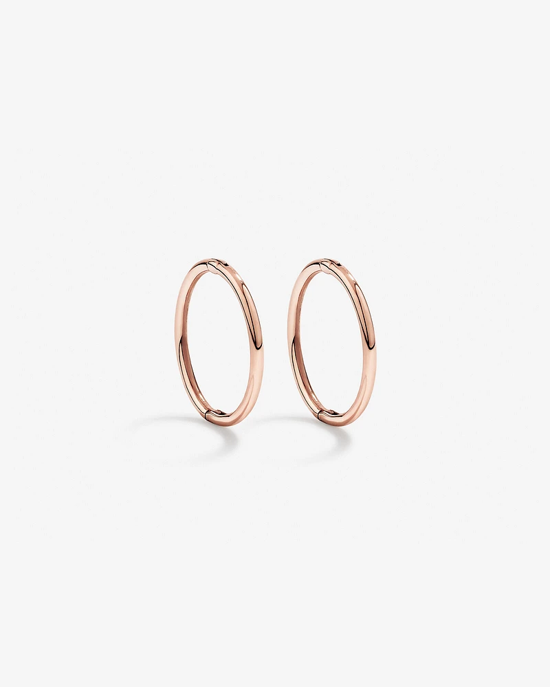 12mm Sleepers in 10kt Rose Gold