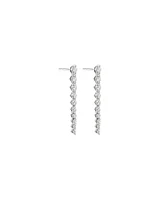 Drop Earrings with 1.00 Carat TW of Diamonds in 18kt White Gold