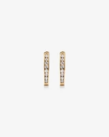 Huggie Earrings with 0.25 Carat TW of Diamonds in 10kt Rose Gold