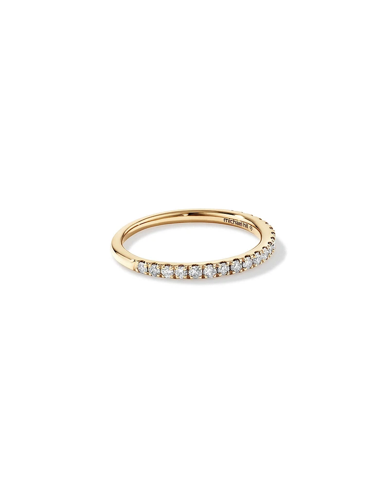 Wedding Band with Carat TW of Diamonds in 14kt White Gold