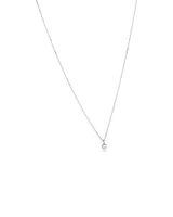 0.50 Carat TW Diamond Solitaire Pendant in 18kt White Gold