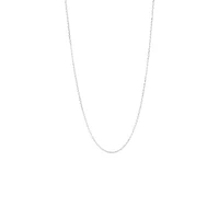 45cm (18") 1mm Width Diamond Cut Belcher Chain in 18kt Yellow Gold