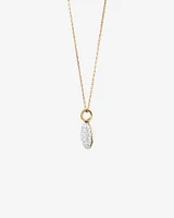 Stardust Pendant with .55TW of Diamonds in 10kt Yellow Gold and Rhodium