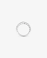 Narrow Croissant Ring in Sterling Silver