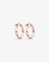 10mm Hoop Earrings in 10kt Rose Gold