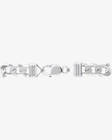 21cm (8.5") 9mm Width Men's Curb Bracelet in Sterling Silver