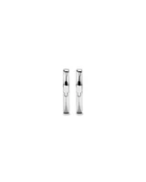 11mm Heart Shape Huggie Earrings in Sterling Silver